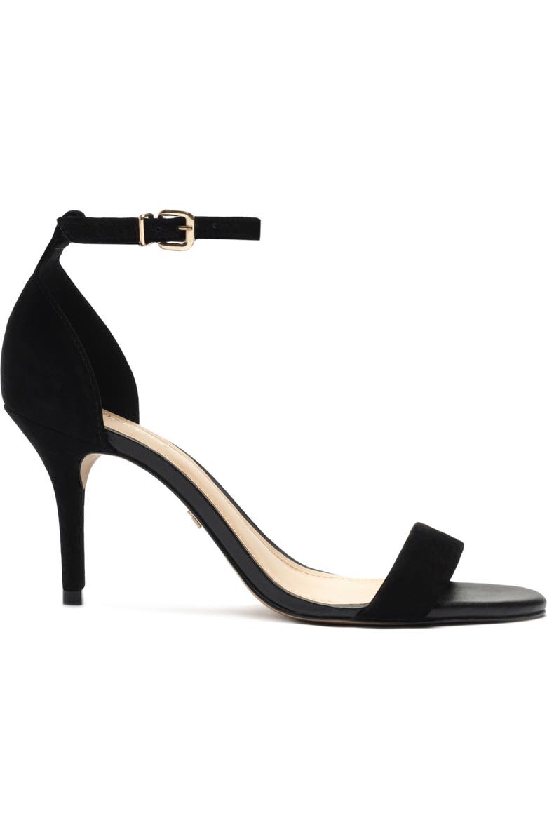 Arezzo Isabelli Ankle Strap Sandal, Alternate, color, Black