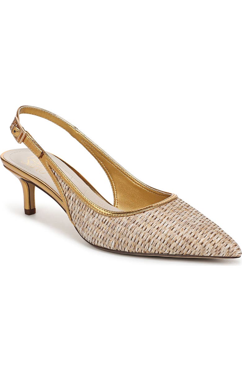 Franco Sarto Kate 3 Slingback Pointed Toe Pump, Main, color, Beige