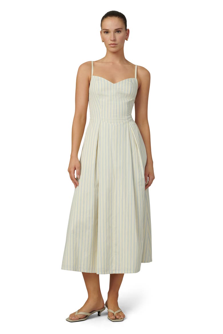 The Rhone Midi Dress, Alternate, color, ANISE FLOWER VARIG