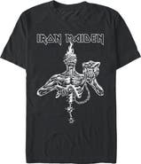 Iron Maiden Men's Iron Maiden Seventh Son of a Seventh Son Black and White Graphic T-Shirt