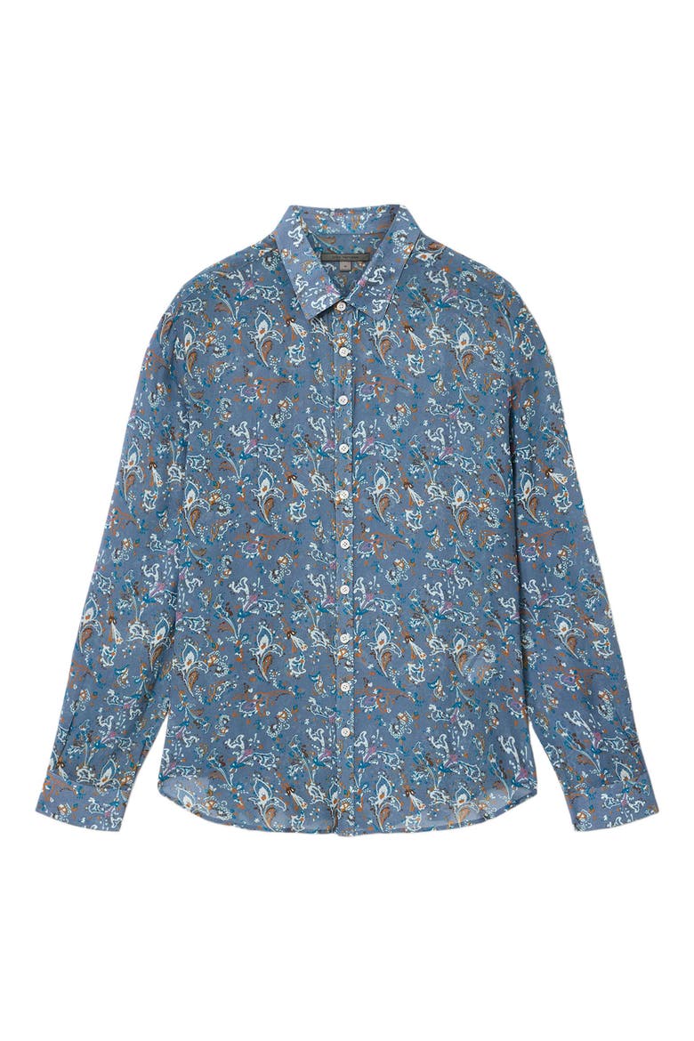 Bucks Button-Up Shirt, Alternate, color, STEEL BLUE