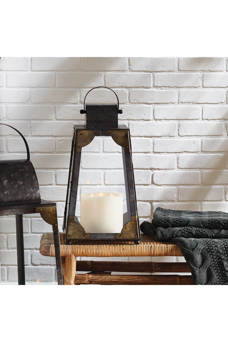Madera Outdoor Lantern, Alternate, color, Gray