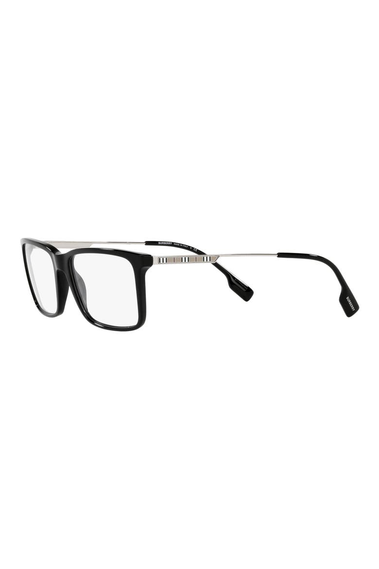 Harrington 57mm Rectangular Optical Glasses, Alternate, color, BLACK