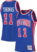 Mitchell & Ness Men's Mitchell & Ness Isiah Thomas Blue Detroit Pistons 1988/89 Hardwood Classics Swingman Jersey