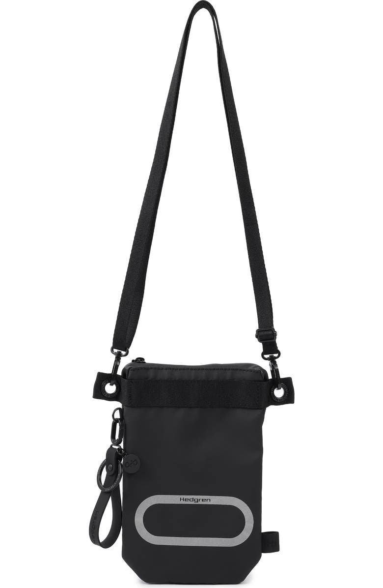 Hedgren OTU Vertical RFID Crossbody Bag, Alternate, color, Coated Black/ Grey