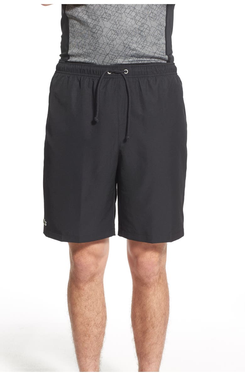 Lacoste 'Sport Diamante' Drawstring Athletic Shorts, Alternate, color, 031 Black