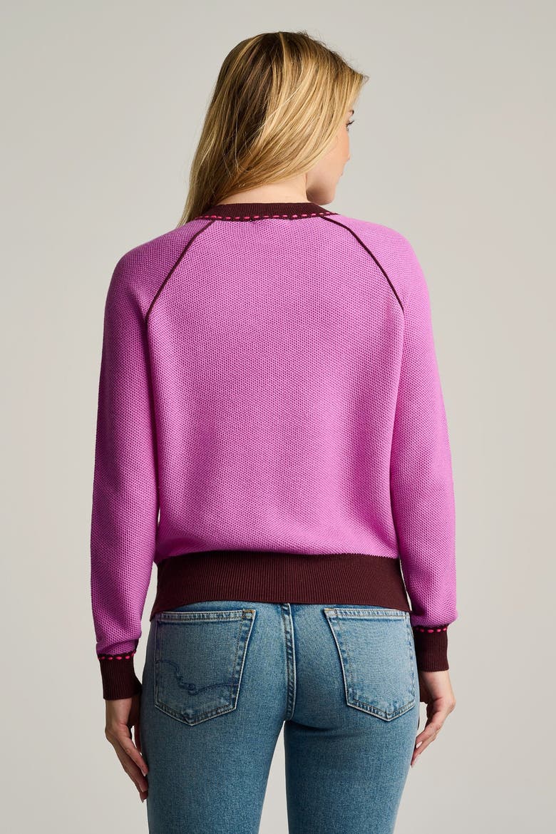 Stitchin Cotton Cashmere Sweater, Alternate, color, Orchid