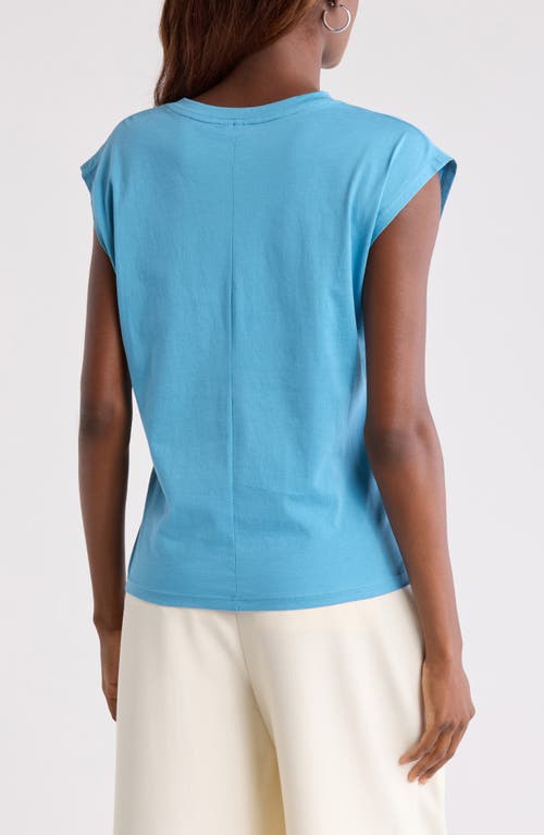 Nordstrom V-neck Pima Cotton T-shirt In Blue