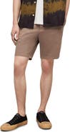 AllSaints Neiva Flat Front Stretch Twill Shorts