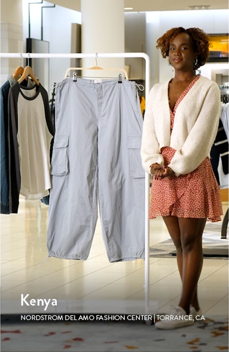 Stretch Cotton Cargo Parachute Pants, sales video thumbnail