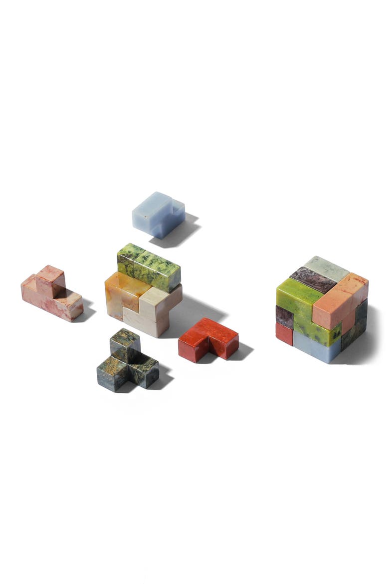 Cube Stone Puzzle, Alternate, color, MULTI