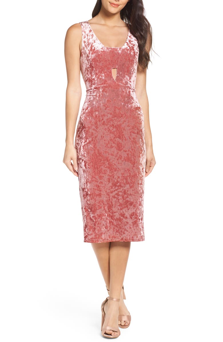 Fraiche by J Velvet Midi Dress, Main, color, 