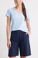 Caslon® Cotton & Modal V-Neck T-Shirt
