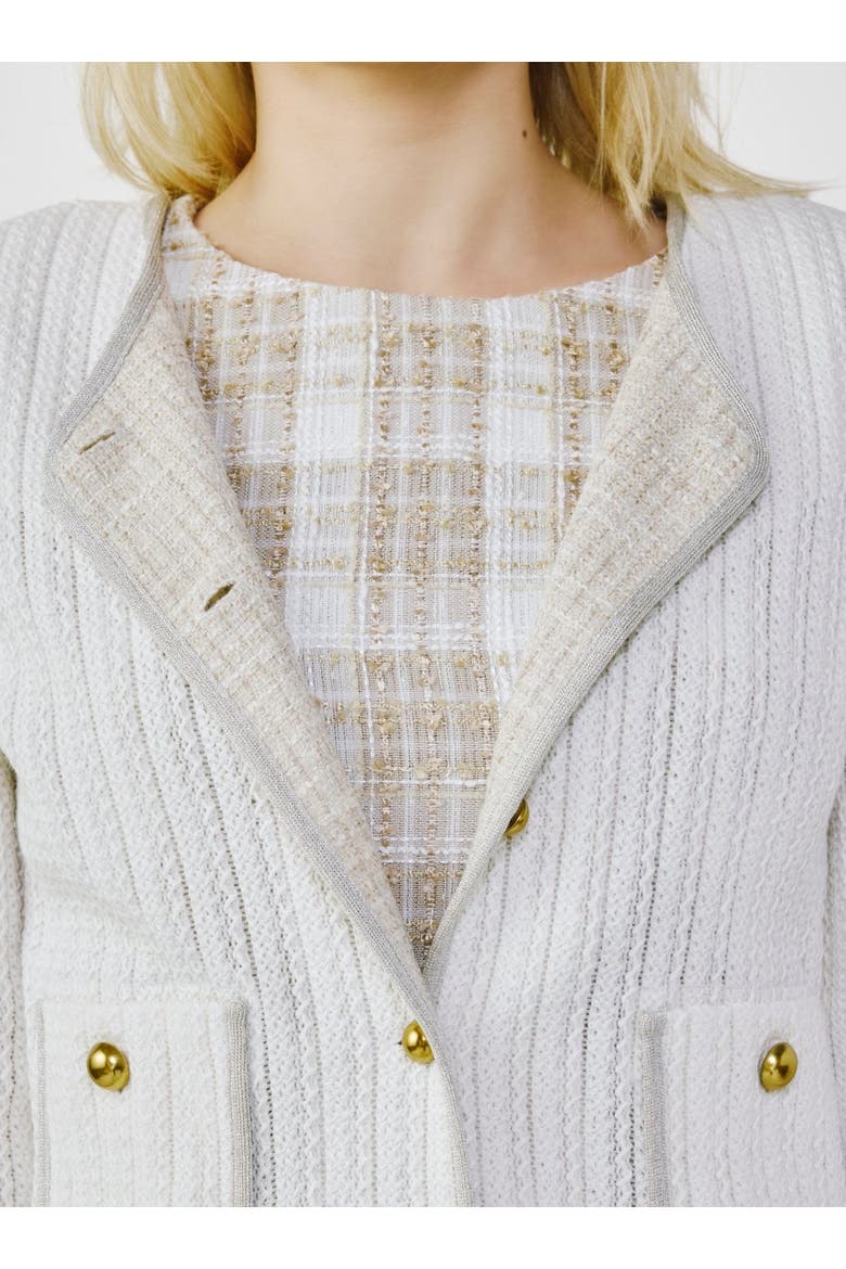 Lace Knit Cardigan, Alternate, color, Off-white