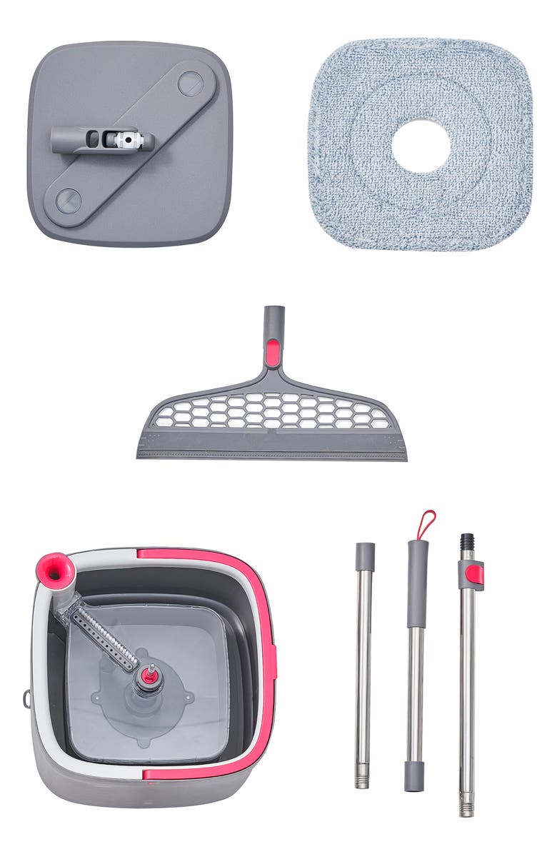 SALAV TrueClean Mop & Bucket System, Alternate, color, Pink