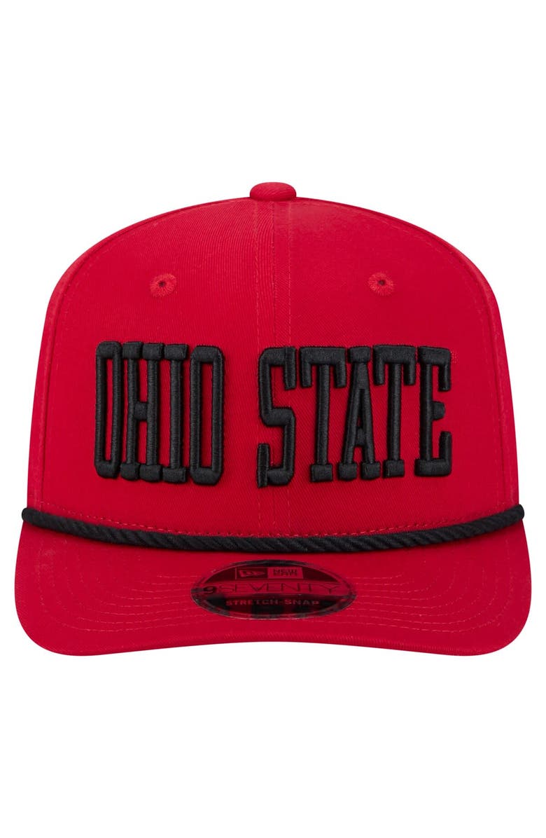 New Era Men's New Era  Red Ohio State Buckeyes 9SEVENTY Stretch-Snap Adjustable Hat, Alternate, color, 