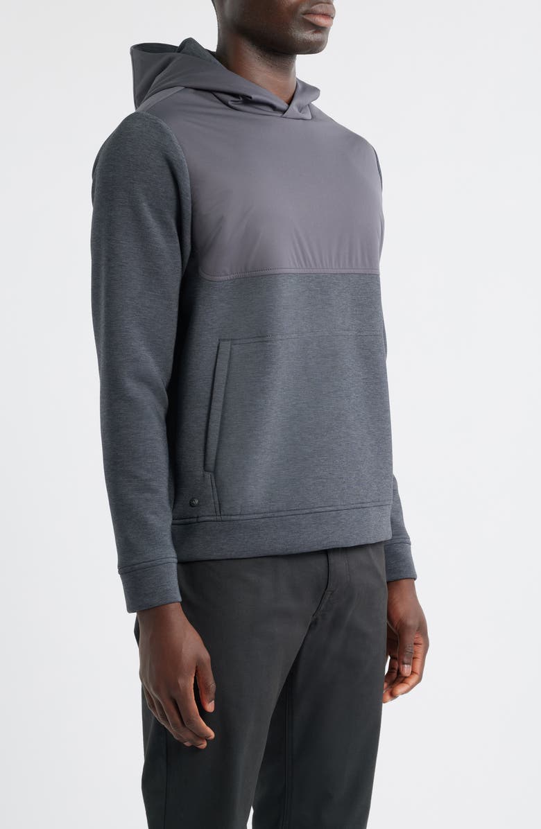 Peter Millar Crown Crafted Winsome Hybird Hoodie, Alternate, color, Iridium