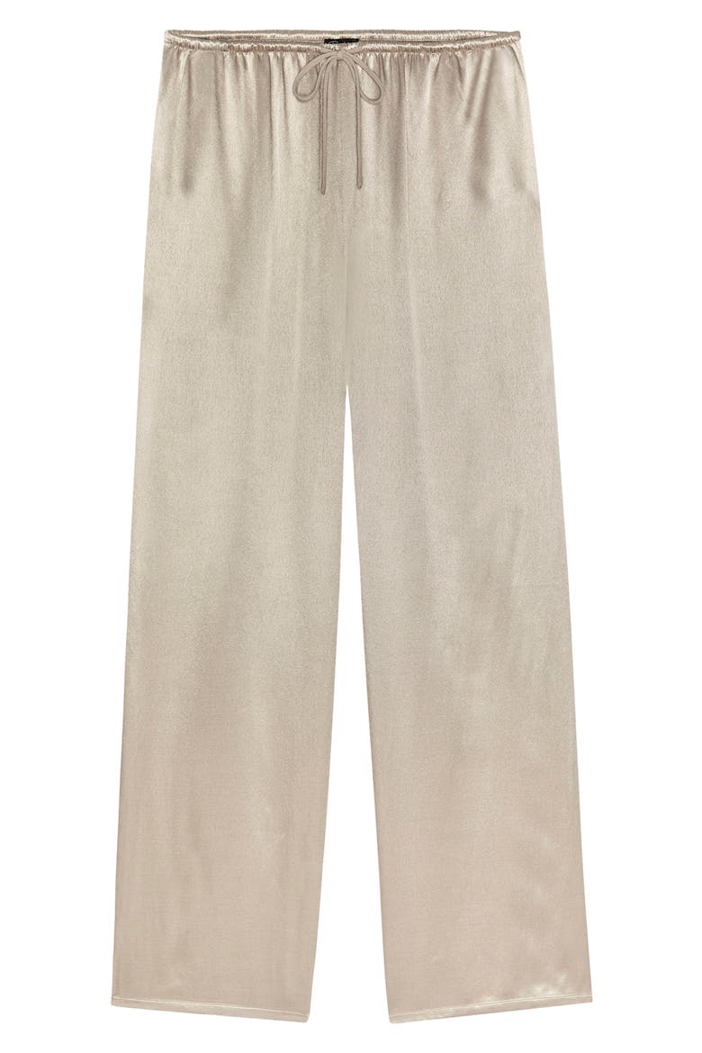 Virgo Drawstring Wide Leg Pants, Alternate, color, MINK