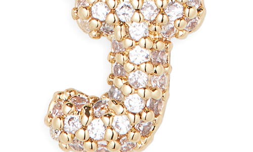 Bp. Pavé Crystal Initial Necklace In Gold