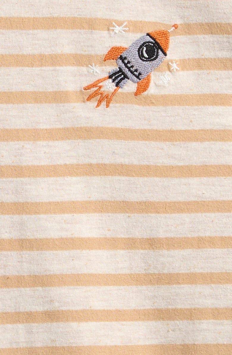 Tucker + Tate Kids' Stripe Embroidered T-Shirt, Alternate, color, Tan Shore Cody Stripe