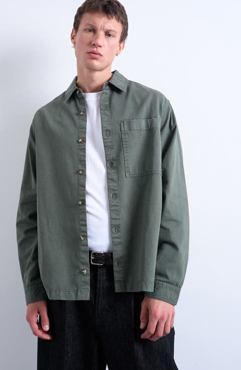 Washed Twill Overshirt