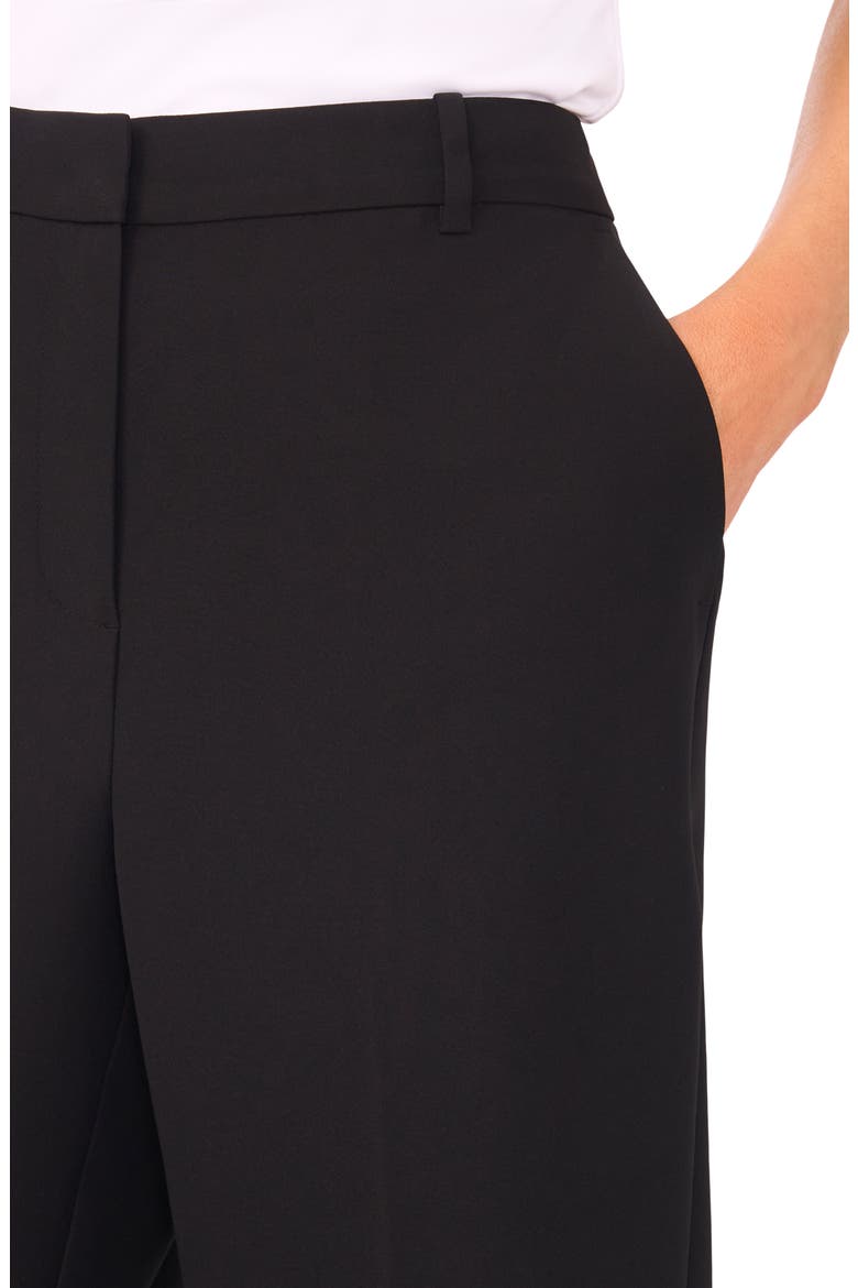 High Waist Straight Leg Pants, Alternate, color, RICH BLACK
