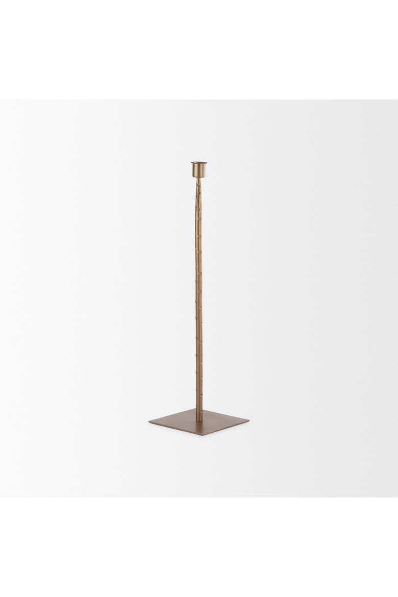 Porter Iron Candle Holder, Alternate, color, Gold