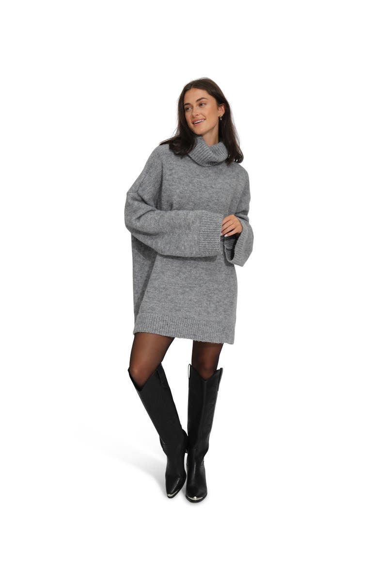 Belle & Bloom Cuddle Me Oversized Tunic Sweater, Alternate, color, Grey