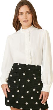 Yumi Frill High Neck Shirt
