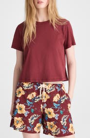 Madewell Boxy Crop Cotton Slub T-Shirt
