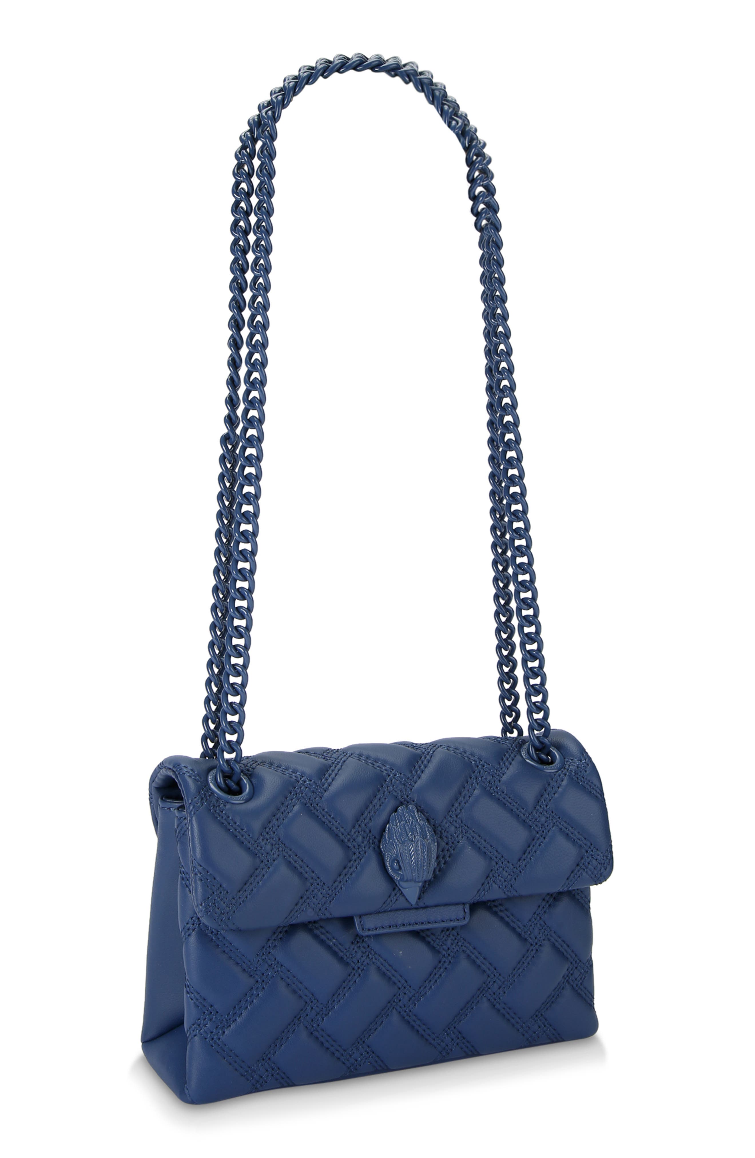 Kurt Geiger London Mini Kensington Drench Leather Convertible Shoulder Bag, Alternate, color, 