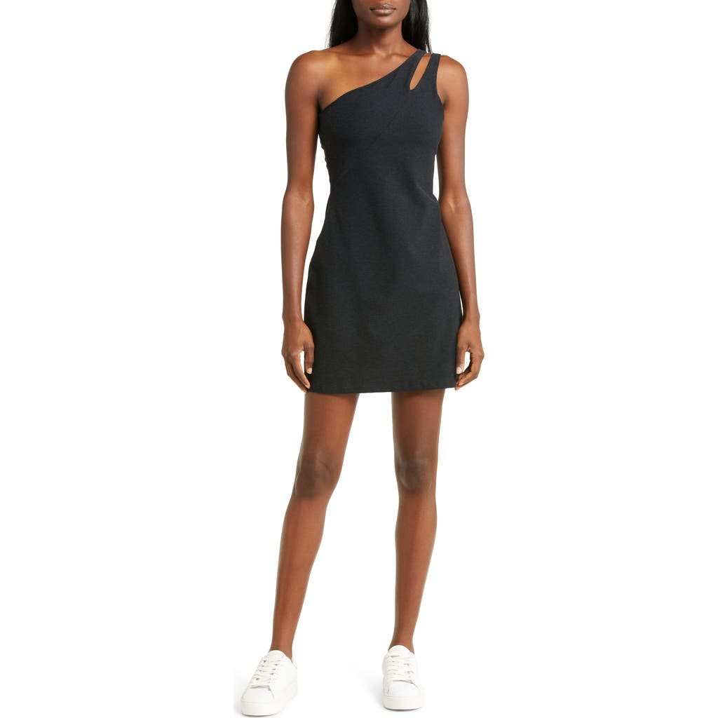 BEYOND YOGA BEYOND YOGA YOUR MIND ONE-SHOULDER SPACE DYE MINIDRESS