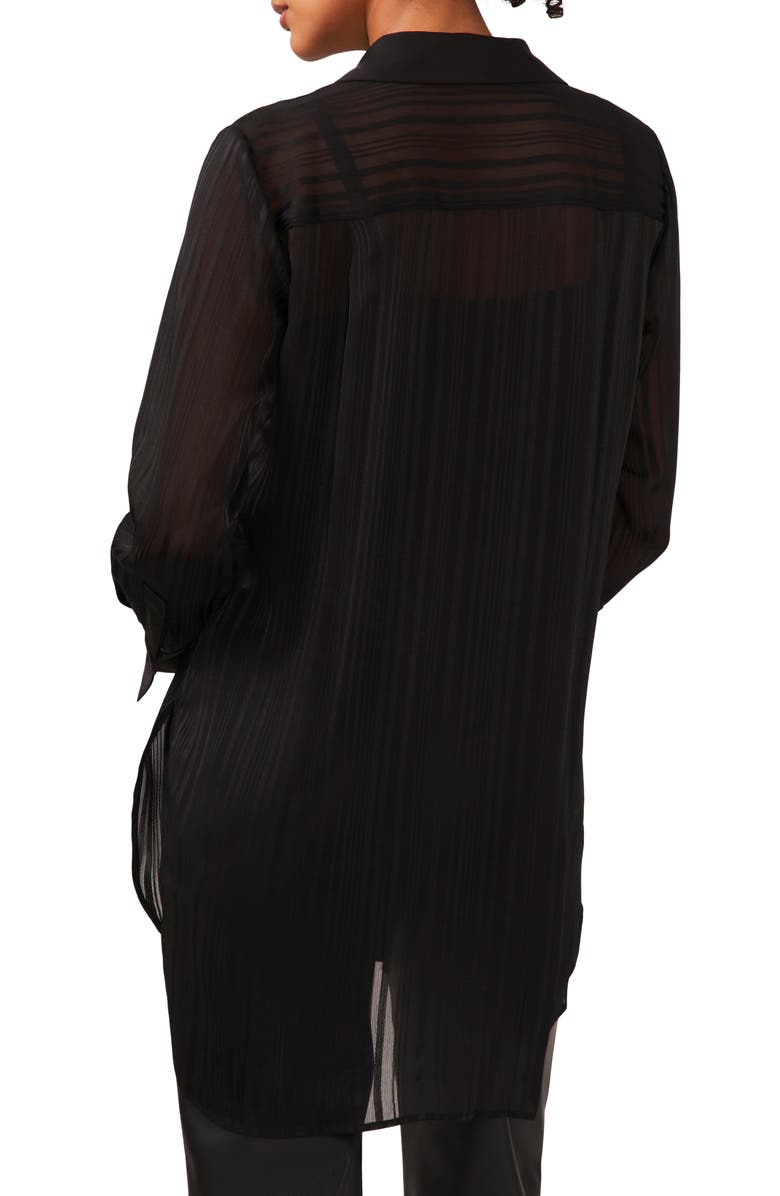 Halogen<sup>®</sup> Variegated Tonal Stripe Button-Up Tunic Shirt, Alternate, color,