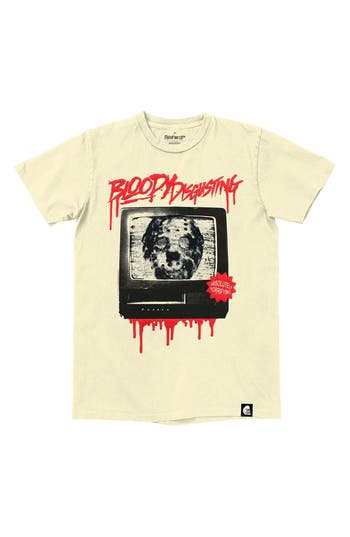 Ripple Junction Friday The 13th X Bloody Disgusting Graphic T-shirt In White