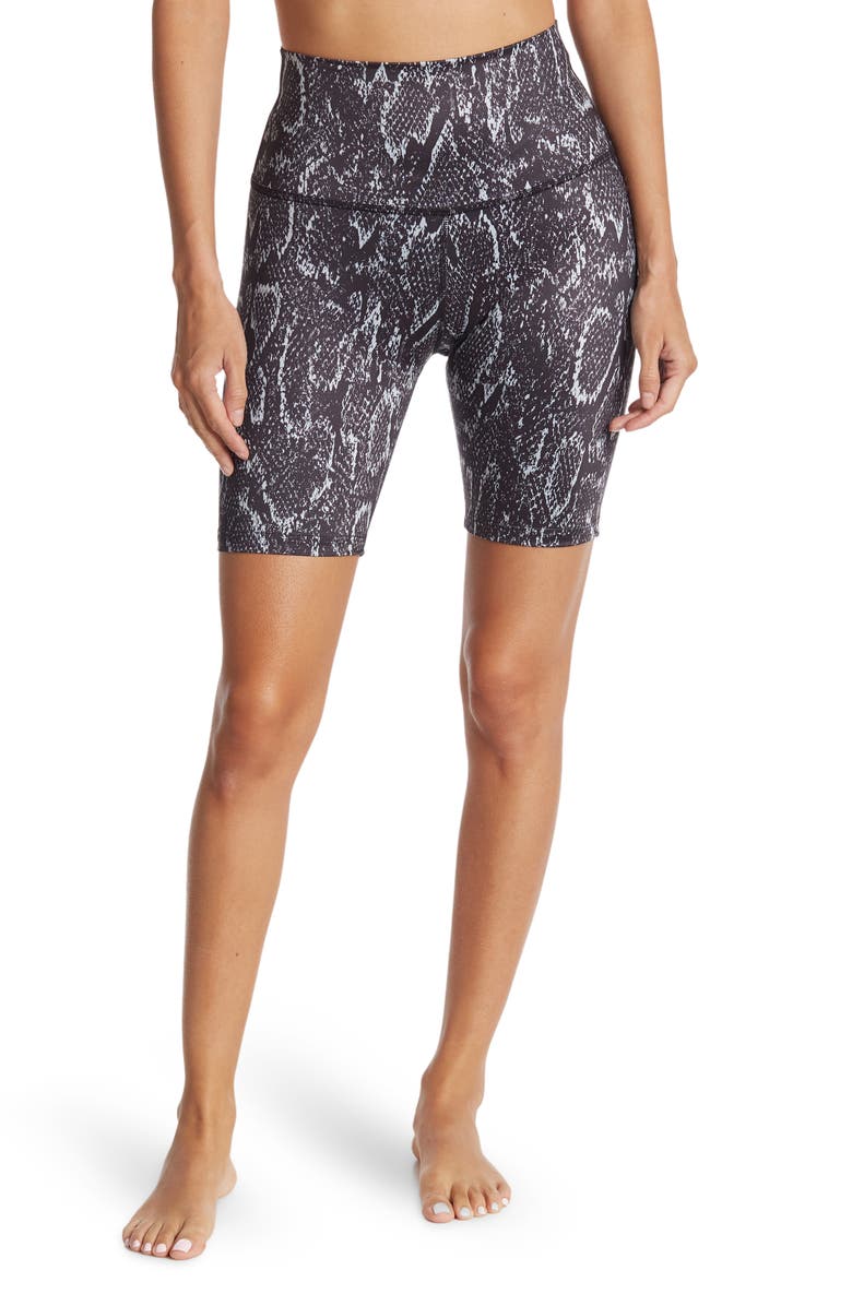 Beyond Yoga Lux Camo High Waist Biker Shorts, Main, color, 