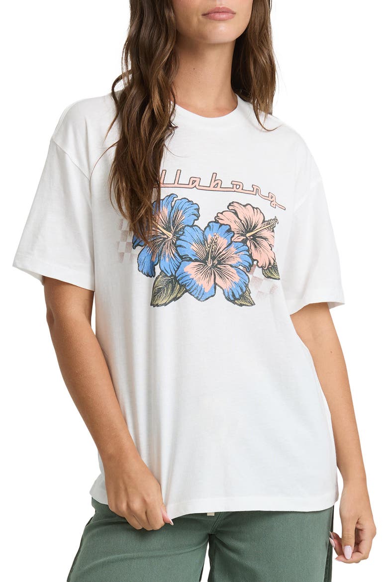 Racing Hearts Cotton Graphic T-Shirt, Main, color, SALT CRYSTAL