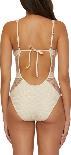 Becca Network Mesh One Piece Swimsuit Nordstrom