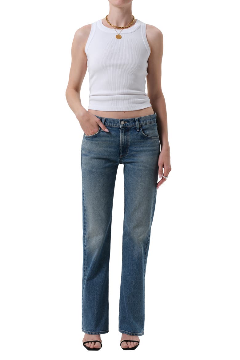 Genova Low Rise Bootcut Jeans, Alternate, color, CLAIRO