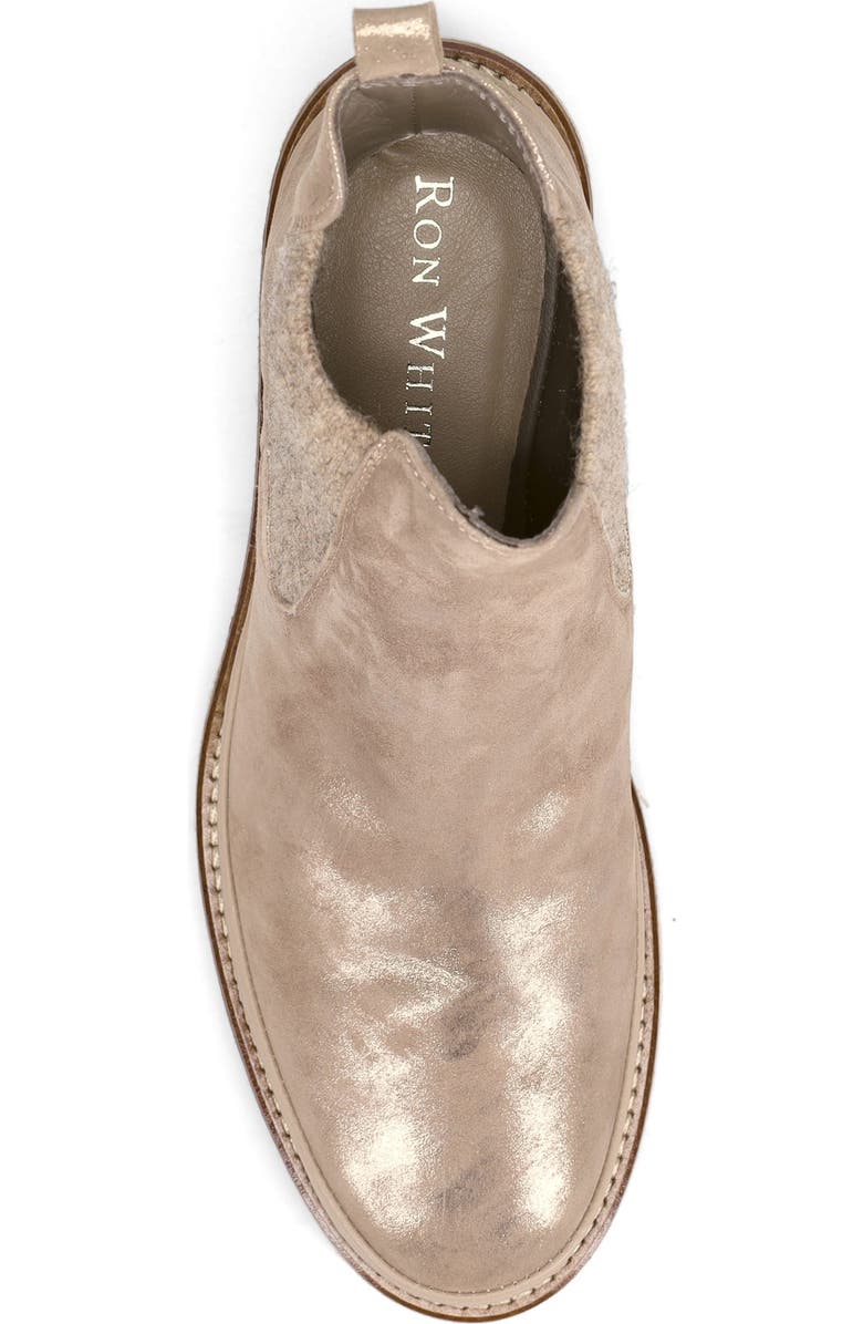 Ron White Emmaline Water Resistant Chelsea Boot, Alternate, color, Mink Suede