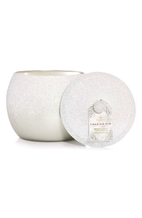 Frasier Fir Flocked Three-Wick Candle