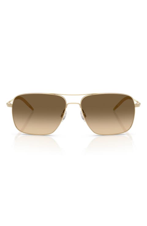 Clifton 54mm Gradient Aviator Sunglasses