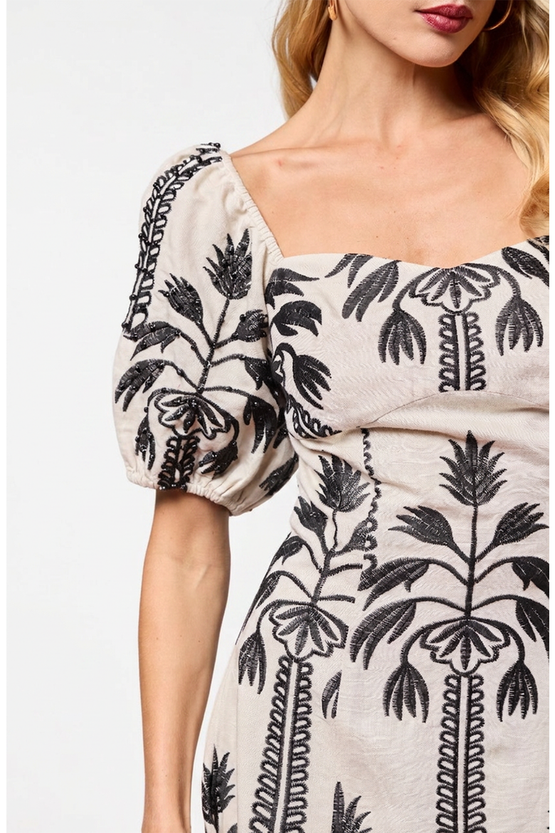 Sophia Dress, Alternate, color, Natural/Black
