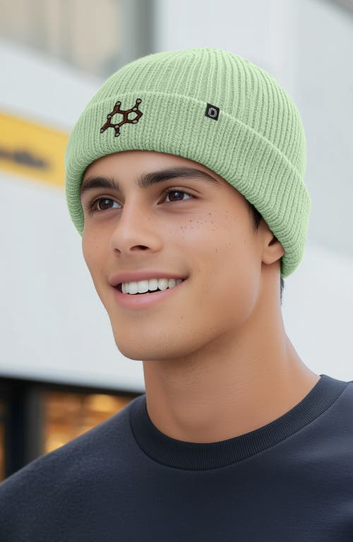 Dalix Molecule Beanie In Light Green