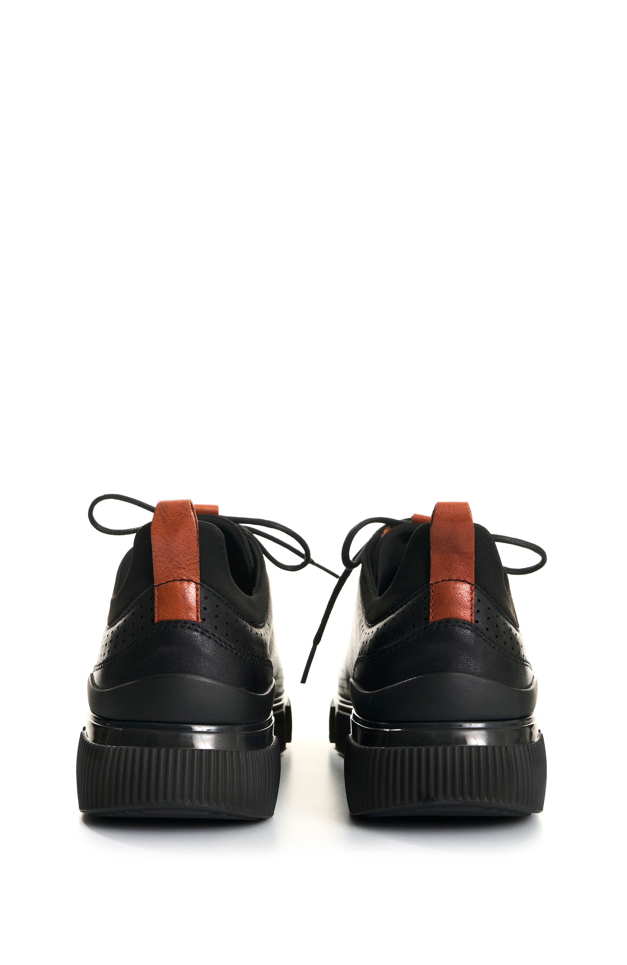 Velez Leather Lace-Up Shoes, Alternate, color, Black