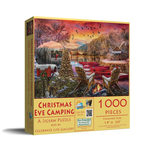Christmas Eve Camping 1000 piece Jigsaw Puzzle for Adults
