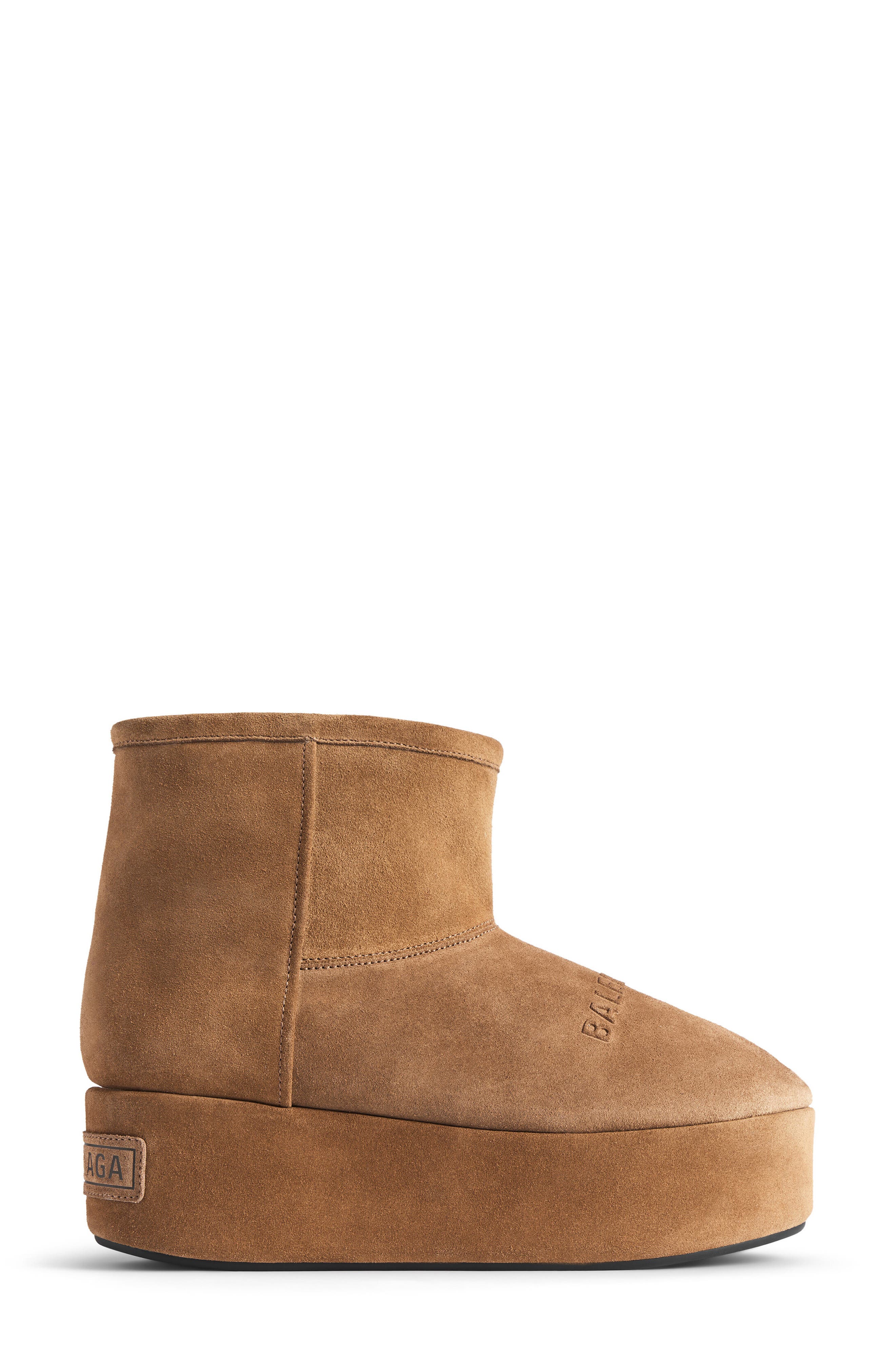 Balenciaga Alaska Platform Bootie, Alternate, color, 2200 Brown/ White