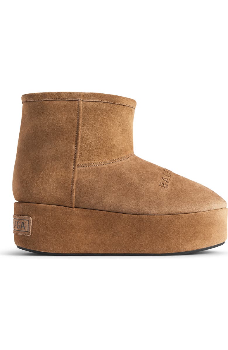 Balenciaga Alaska Platform Bootie, Alternate, color, 2200 Brown/ White