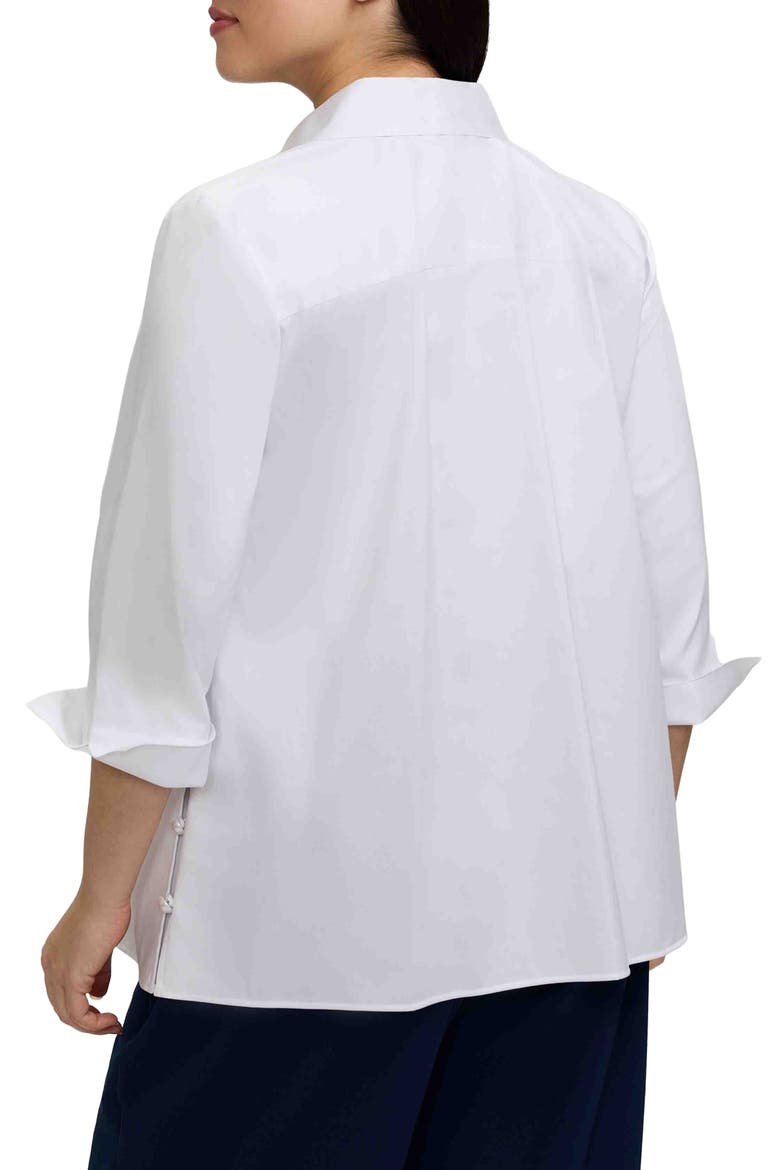 Beatrice Side Button Shirt, Alternate, color, WHITE