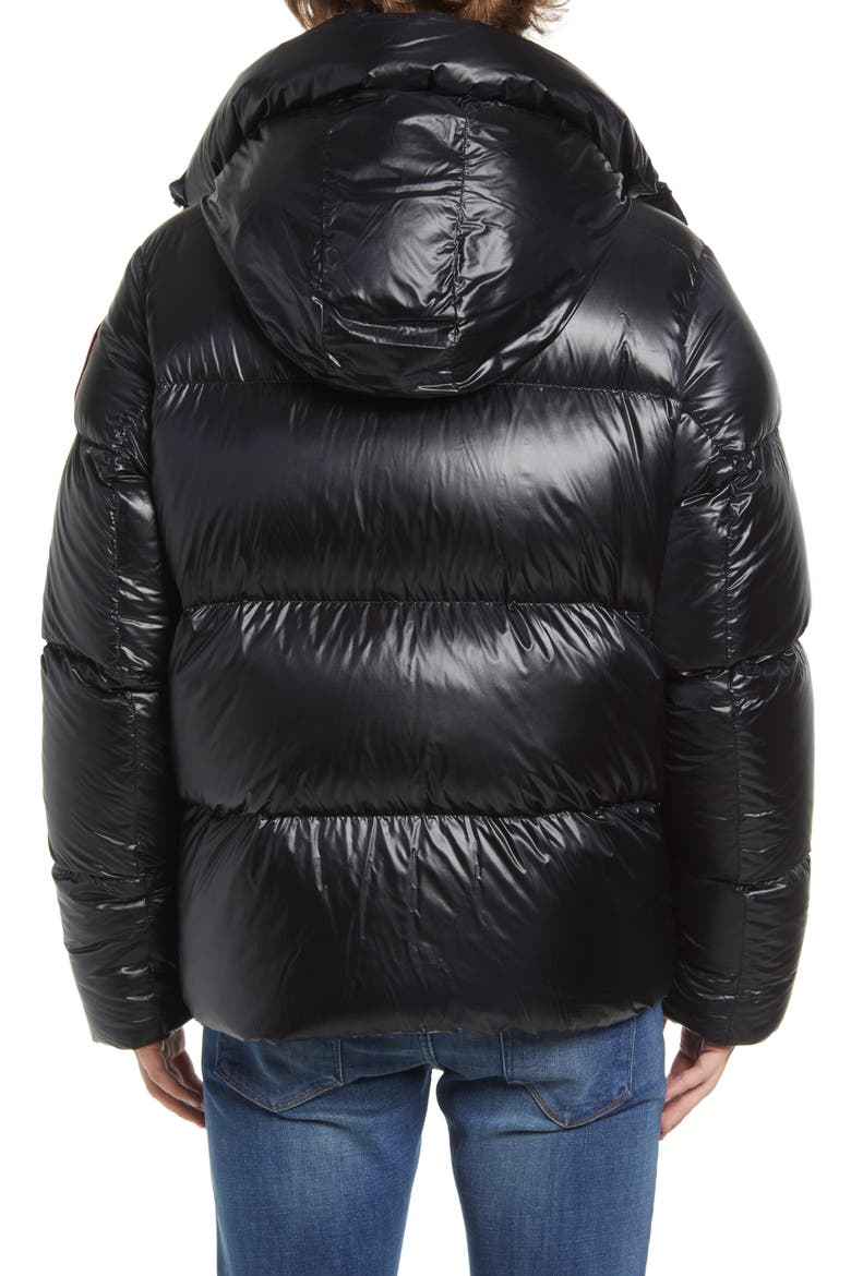 Crofton Water Resistant Packable Quilted 750 Fill Power Down Jacket, Alternate, color, BLACK