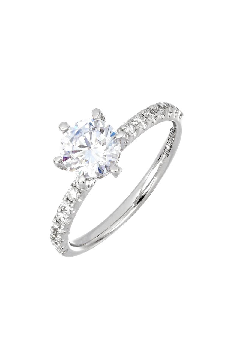Bony Levy Six-Prong Diamond Engagement Ring Setting, Main, color, 